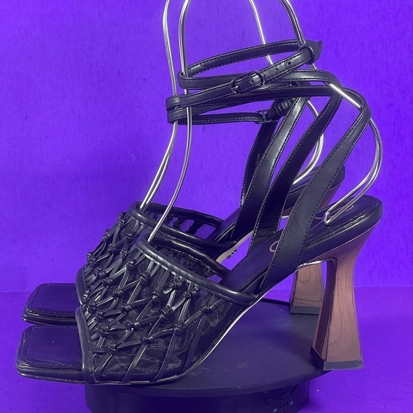 Sam Edelman Woven Black‎ Ankle Strap Candice Sandals Women's Shoe Size 7-NEW - Picture 3 of 7